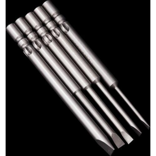 10Pcs Magnetic Slotted Screwdriver 800 4mm Round Shank Electric Screw Driver Drill Bits Hand Tools 40mm 60mm