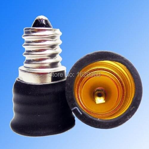 10pcs FREE shiping E12-E17 ceramics holder adapter E12 to E17 lamp base Flame retardant lamp holder E17 to E12 adapter converter