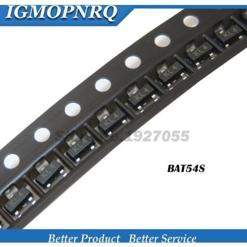 100pcs/lot BAT54S BAT54 KL4 SOT-23 BAT54 SOT23 IC best quality. KL4