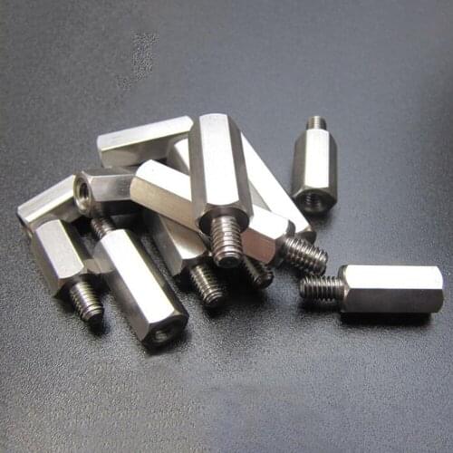1500 pcs M5x10+8 Stainless Steel Standoff Spacer Male to Female Spacing Screws Threaded Spacer Hex