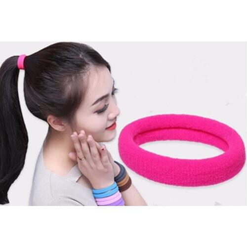36PCS/LOT 43MM Women Elastic Hair Band Solid Color Plain Nylon Hair Band Hair Tie Girls Elastic Hair Rope Lot