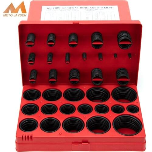 382/419pcs Metric Series Replacement Sealing Kits O-Rings 70 Shore Black Natural Buna Rubber NBR 30 Sizes O-Ring Assortment S21