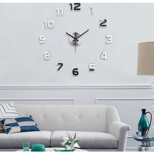 3D DIY Wall Stickers Modern Wall Clocks 2019 New Arrival Acrylic Quartz Clocks Decorative Needles Home Decor Relogio De Parede