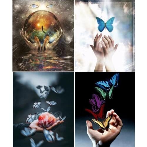 NEW 5D DIY Diamond Embroidery Hand scenery ball Full round Diamond Painting Cross Stitch Wall decoration handicraft Holiday gif