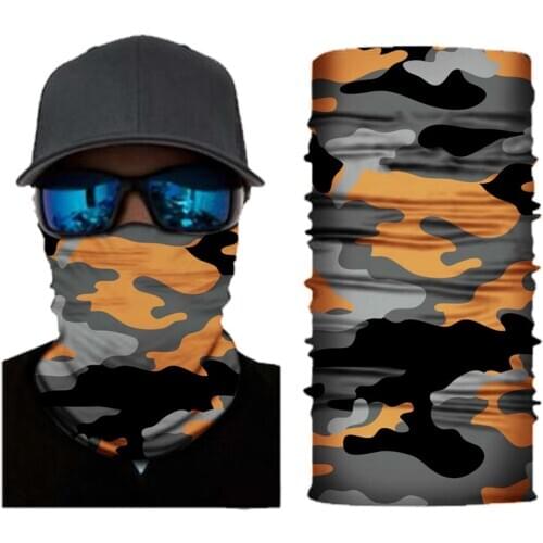 Camouflage Style Bandana Scarf Digital Print Outdoor Bandana Riding Mouth Nose Protection Scarves Neck Gaiters Bicycle Cover