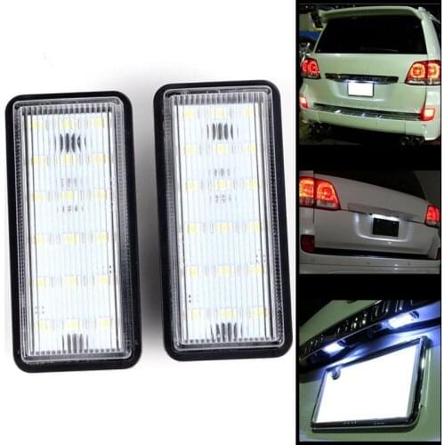 Error Free White Car LED Number License Plate Light Kit For Lexus LX470 GX470 Toyota Land Cruiser 120 Prado Land Cruiser 200