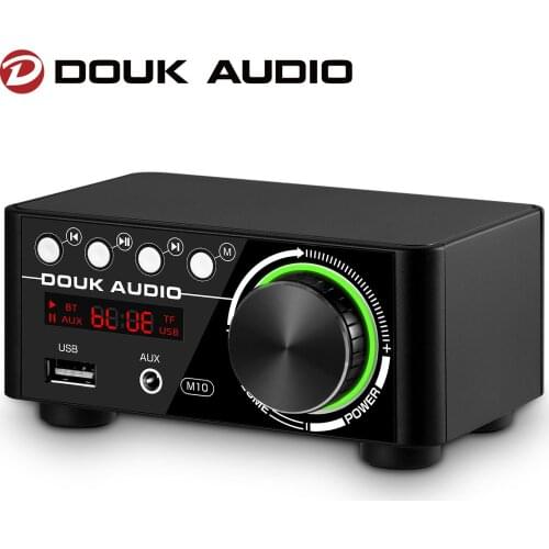 Douk audio Mini TPA3116 Power Amplifier Bluetooth 5.0 Receiver Stereo Home Car Audio Amp USB U-disk Music Player