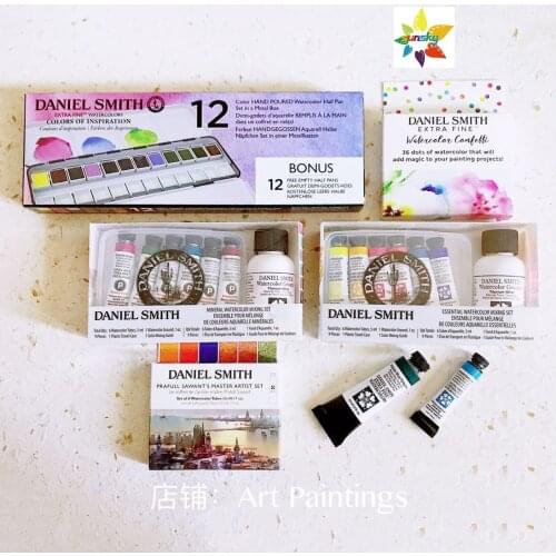 DANIEL SMITH Watercolor, 5ml tubes, Master Artist Set 10 Watercolor Tubes ,Solid watercolor 6 colors, Good color Mixability