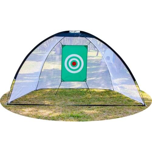 Golf Hitting Net with Target Sheet Golfing Portable/Practice Net/Training Hitting Cage Garden Grassland Practice Tent