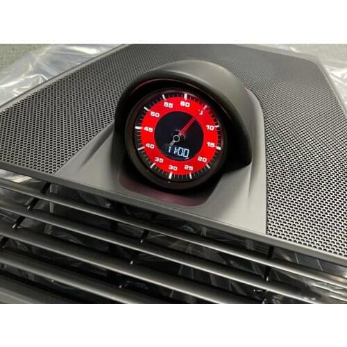 For PORSCHE PANAMERA 2017-2021 GAUGE CLOCK & BLACK COVER PANEL GRILLE TRIM With Wire Plug