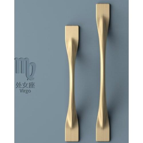 Door Knob Zinc Alloy American Modern Simple Wardrobe Handle Nordic Cabinet Door Drawer Handle Shoe Cabinet Furniture Handle