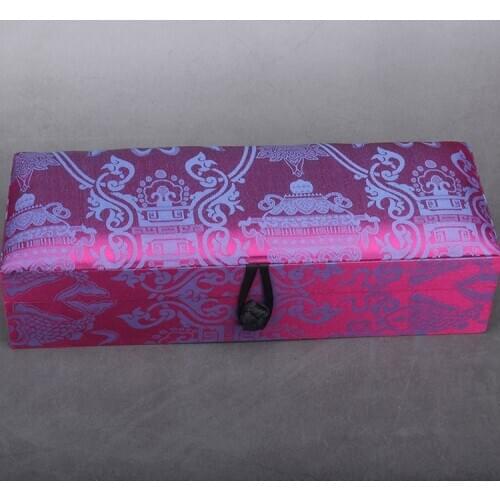 Chinese style rectangle multi-function jewelry box storage box Chinese brocade box