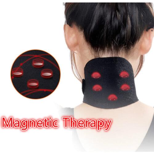 Neck Massager Tourmaline Magnetic Therapy Neck Massager Cervical Vertebra Protection Spontaneous Heating Belt Body Massager
