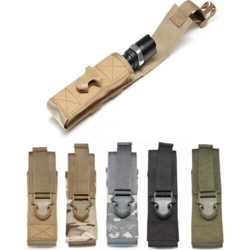 Multi-function Military Flashlight bag Molle Pouch Tactical Single Pistol Magazine Pouch Knife Flashlight Clip