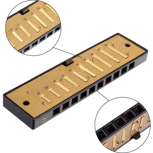 Unfinished Harmonica Comb with Reed Replacement Woodwind Instrument Parts