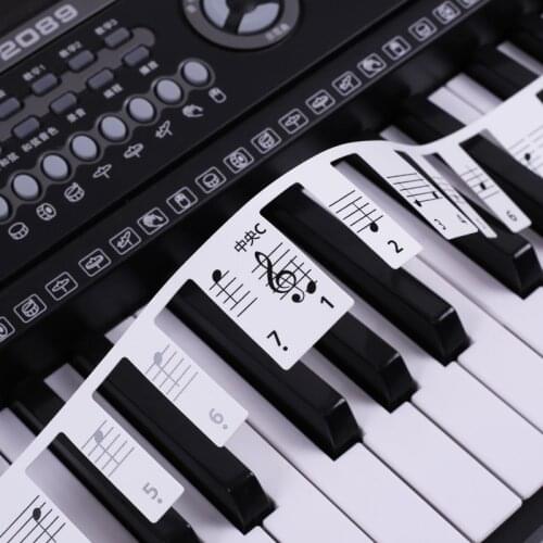 No need to paste 88 key piano note paper Universal for digital piano and electronic piano Music card