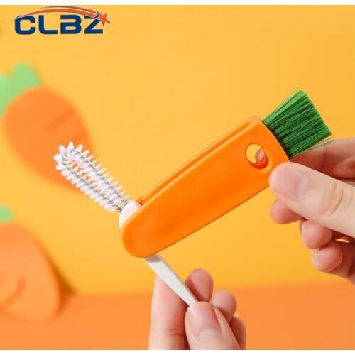 2021 New Bottle Cup Cleaning Brush Baby Bottle Cap Pacifier Keyboard Plate Cleaning Household Washing Tool Kitchen Gadget