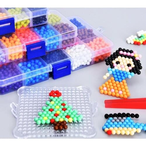 NEW DIY water spray beads 24 colors Refill Beads puzzle Crystal set ball games 3D handmade magic toys for children manualidades