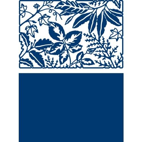 New Leaves Background Cutting Dies & Stamps Scrapbook Dariy Decoration Stencil Embossing Template Diy Greeting Card Handmade