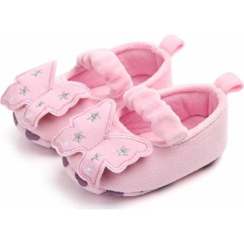 Newborn Baby Girls Princess Bowknot Shoes Toddler Infant Prewalker with Hook First Walkers Children Clothing Crib Sole Sneaker