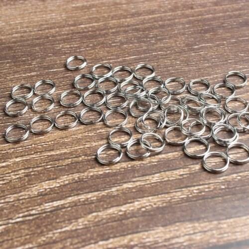Wholesale and Retail Accessories Open Ring Flat Ring Double Ring Double Ring Connecting Ring 7mm Nickel 120PCS