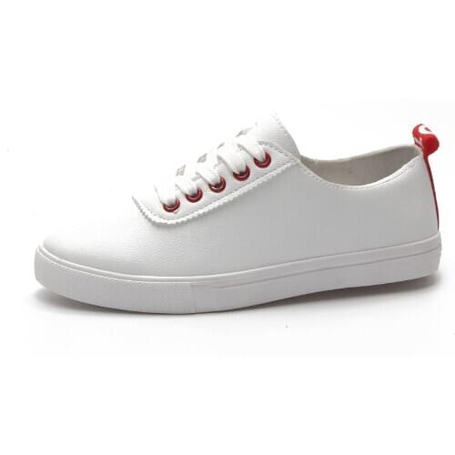 Casual flat shoes nurse work shoes Korean students single shoes new wild lace womens shoes cheap white