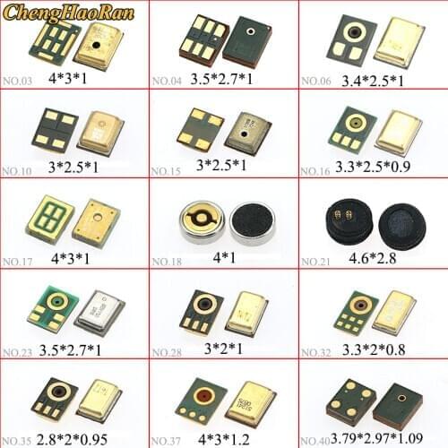 ChengHaoRan 15Models Microphone Receiver Inner Mic Speaker Replacement Parts for Samsung Xiaomi Redmi Nokia Sony HTC Moto etc