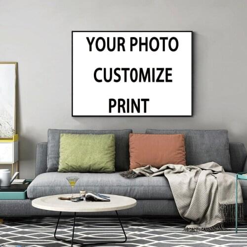 Drop Shipping 1 Pieces Customized Prints Paintings Modular Custom Made Canvas Pictures Home Decor Framework
