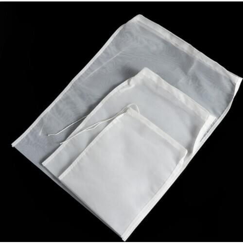 S-XXL Strainer Fine Mesh Nylon Cheesecloth Cold Brew Coffee Filter Nut Milk Bag Big Commercial Grade Reusable Almond Milk Bag