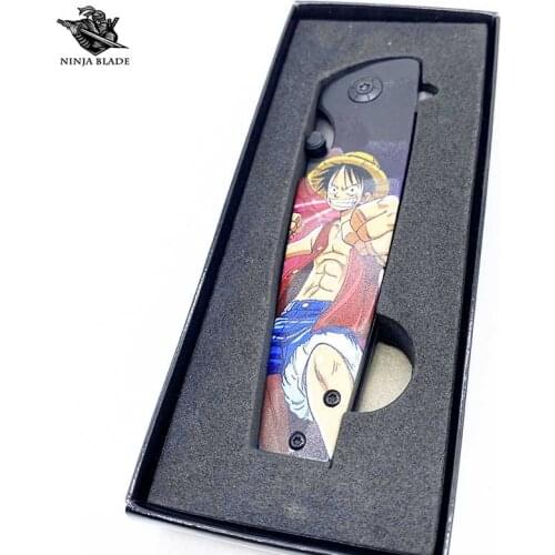 Straw Hat Pirate Roronoa Zoro Pocket Knife Luffy Nami Usopp Knife Boa Hancock Jackknife Anime Collectable Folding Knife Boy Gift