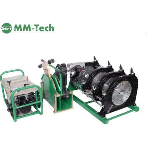 Butt welding machine for PE PP PVDF pipes and fittings 315