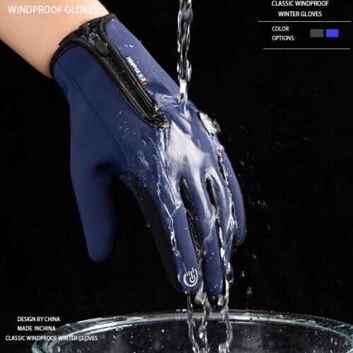 Windproof Cycling Gloves Winter Bike Snow Bicycle Gloves Touchscreen Winter Cycling Gloves Waterproof Autumn Bike Gloves
