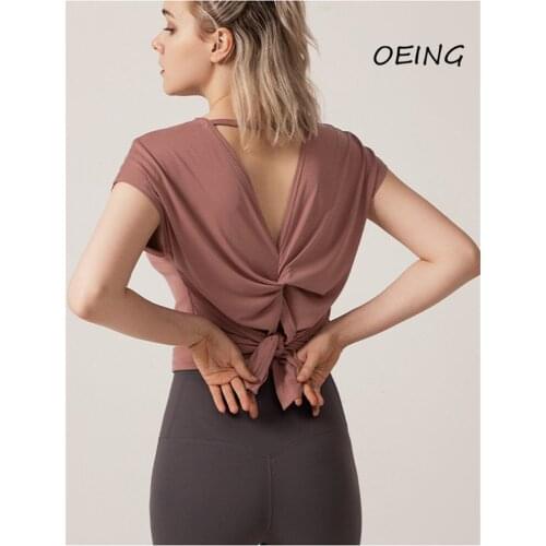 Women Short Sleeve Running Shirts Sports Shirts Quick Dry Fitness Gym Crop Tops Sport Wear