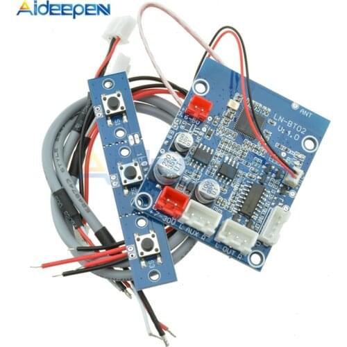 1 Set 7V-30V Car Bluetooth 4.0/3.0 Audio Receiver Board Stereo Wireless Sound Module Support Bluetooth Amplifier Speakers+Cable