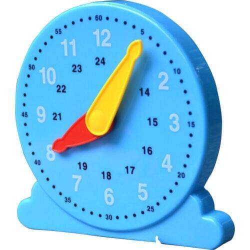 1pc High Quality Creative Colorful Plastic Clock Kindergarten Number Cognition Kids Early Education Toys