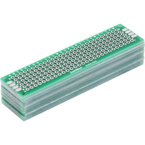 10 Piece 2cm x 8cm Double Sides Prototyping DIY Soldering Universal PCB Circuit Board Power Inductor