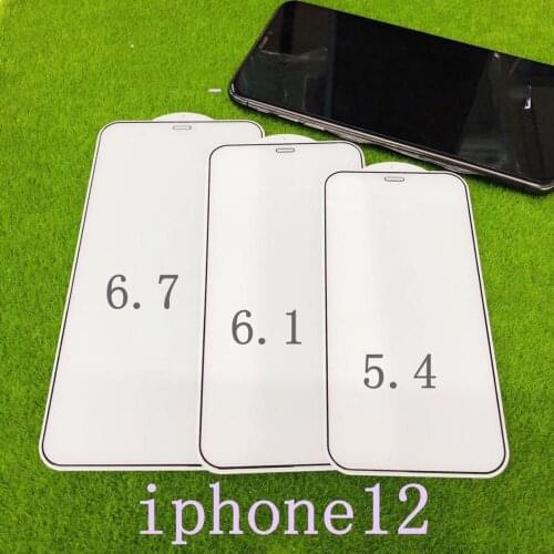2020 Full Glued Screen Protector For iPhone 12 Tempered Glass Full Cover for iPhone 12 pro max screen protector