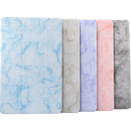 5 Marble Color Tri-Folding Tablet Protective Case For Huawei Matepad 10.4 Case 2020 BAH3-AL00 / BAH3-W09 10.4 inch Stand Cover