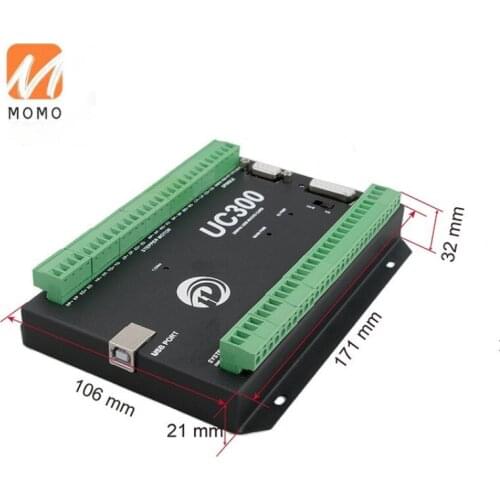 5 Axis 300Khz Mach3 UC300 USB CNC Motion Controller NC Machine Tool Controller
