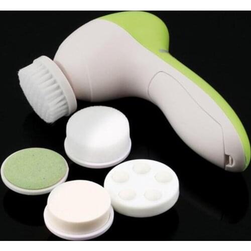 5 in 1 Face Cleansing Brush Silicone Facial Brush Deep Cleaning Pore Cleaner Face Massage Skin Care Waterproof Facial Brush