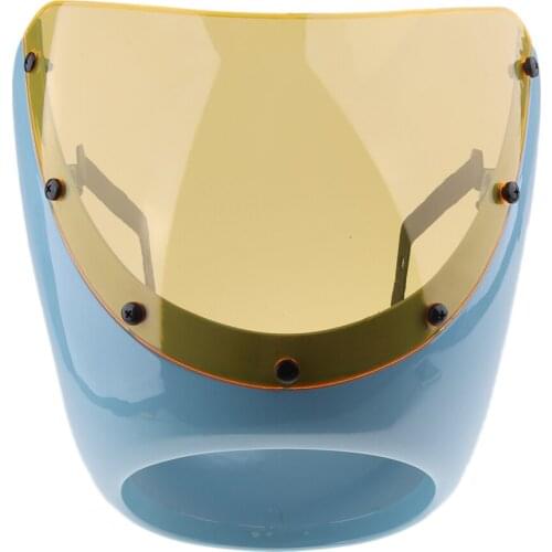 7 Inch Headlight Fairing Wind Screen Plastic Cover for Retro Cafe Racer