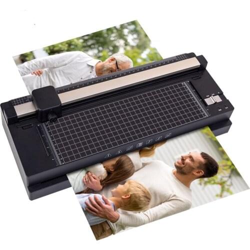 A3 Office Paper Cutter Photo Paper Sealing Film Gluing Machine Laminating and Cutting All-in-one Machine