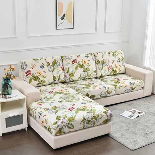 Floral Sofa Seat Cushion Cover Furniture Protector for Pets Kids Stretch Washable Removable Slipcover Sofa Slipcovers 1-5 Seat