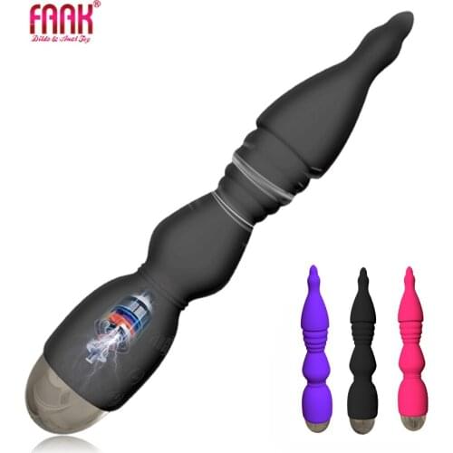 FAAK Granular Vibrator Powerful Clitoris Ribbed Masturbation Silicone Anal Vagina Stimulation Female Sex Toys Forefront Massage