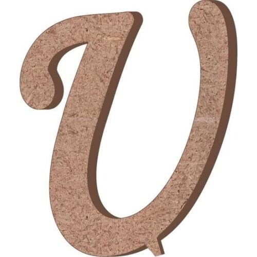 HR25 U Letter Trinket Wooden Object CODE: HR25 paintable decorative objects декоративные предметы под роспись