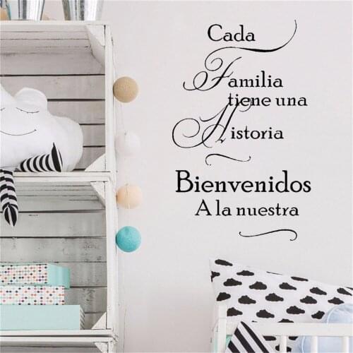 Spanish Quotes Wall Stickers Cada Wall Decal Vinyl Home Decor For Living Room Bedroom Art Mural RU4023