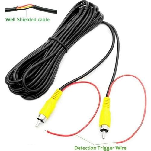 RCA Video Cable for Car Monitor and Reverse Backup RearView Camera 2.4G Wireless Video Transmitter Receiver 4PIN Aviation Cable