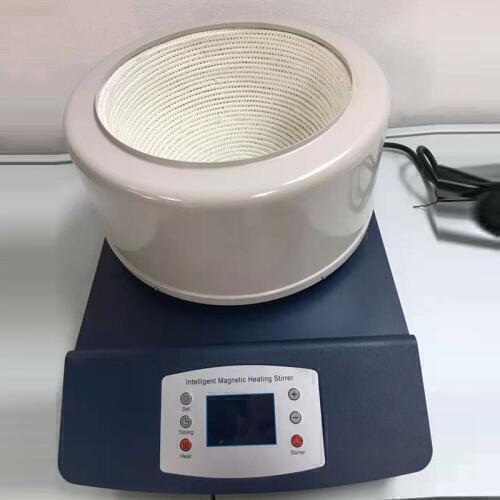 HWET 3000ml 110V Intelligent Digital Display Timing Magnetic Stirrer Heating Mantle