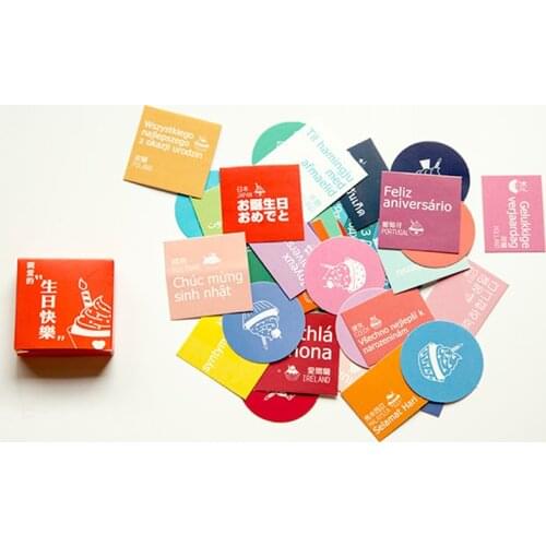 Cute Cartoon birthday Memo pad Stickers Posted It Kawaii Planner Scrapbooking Stationery Sticker Escolar School Supplies