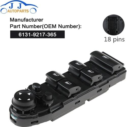 New Front Electric Power Window Lifter Switch 61319217365 For BMW 3 Series E90 E91 E92 E93 61319125322 61319132181